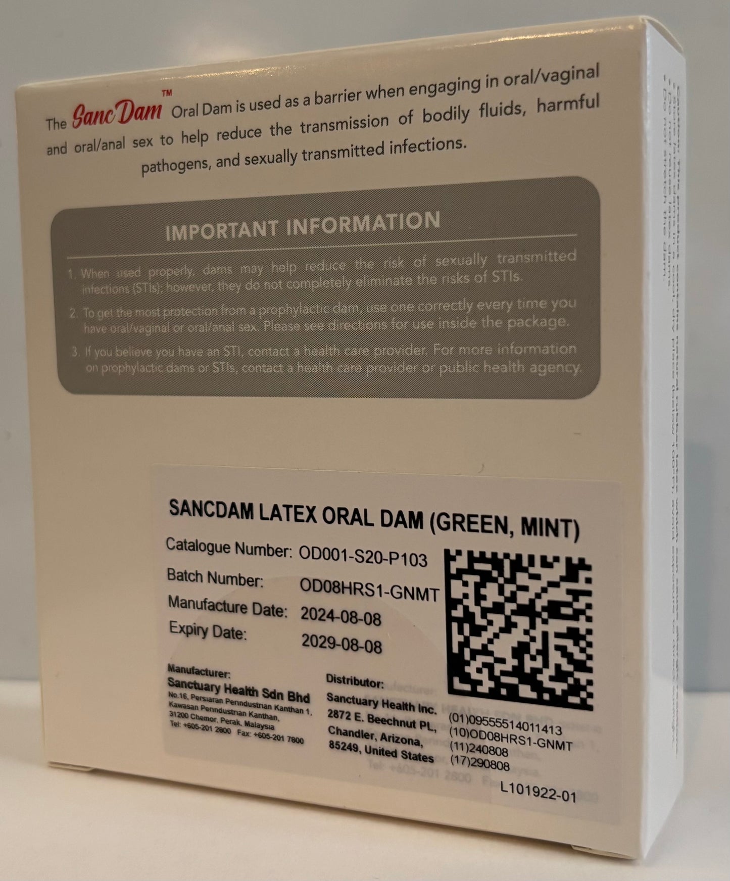 (FDA APPROVED) 48 Vanilla SancDam Ultra-Thin 0.07mm Oral Sex Dam Membrane Cunnilingus Prop Fellatio