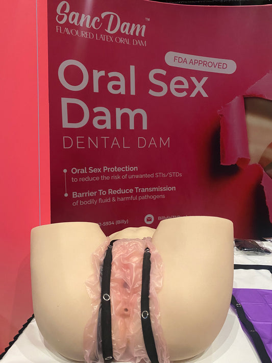 (FDA APPROVED) 12 Mint SancDam Ultra-Thin 0.07mm Oral Sex Dam Membrane Cunnilingus Prop Fellatio